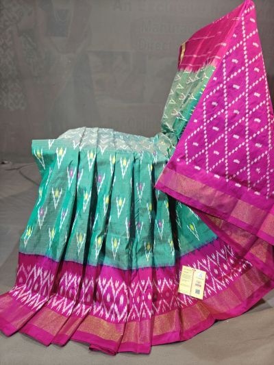 PGMRILWS5N04XEDC36- light weight Ikat silk saree
