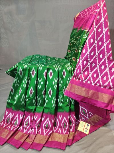 PGMRILWS5N04XEDC37- light weight Ikat silk saree