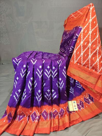 PGMRILWS5N04XEDC43- light weight Ikat silk saree