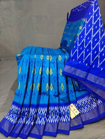 PGMRILWS5N04XEDC44- light weight Ikat silk saree
