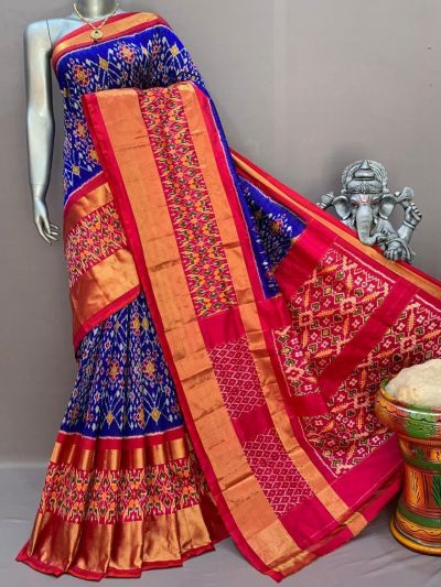 PSNTIDSS5N02NCDC02- Ikat silk saree