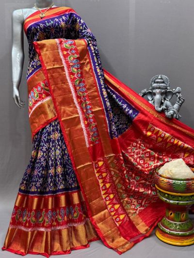 PSNTIDSS5N02NCDC03- Ikat silk saree