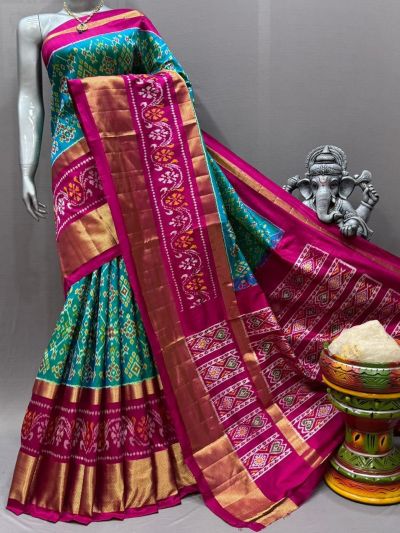 PSNTIDSS5N02NCDC04- Ikat silk saree