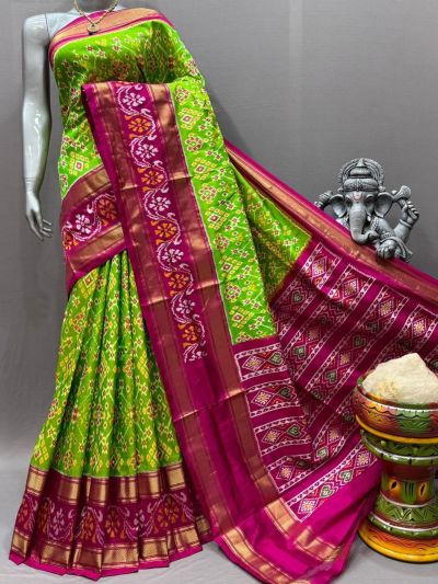 PSNTIDSS5N02NCDC06- Ikat silk saree