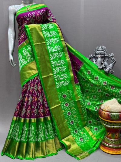 PSNTIDSS5N02NCDC07- Ikat silk saree