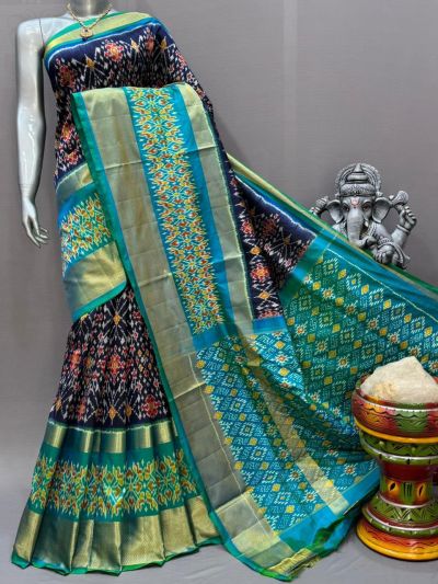 PSNTIDSS5N02NCDC10- Ikat silk saree
