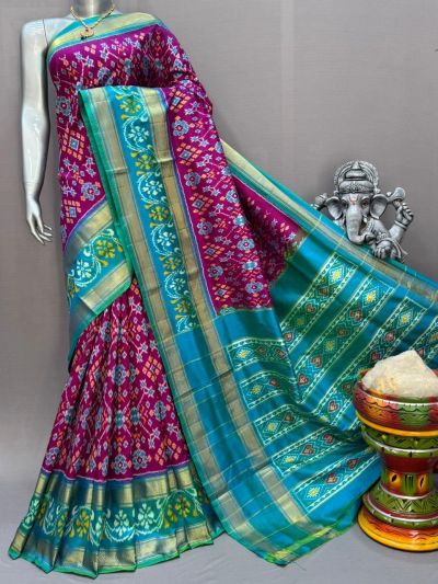 PSNTIDSS5N02NCDC13- Ikat silk saree
