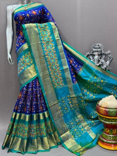 PSNTIDSS5N02NCDC14- Ikat silk saree