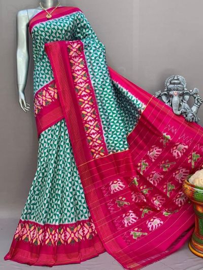 PSNTIDSS5N04TSDC02- Ikat silk saree