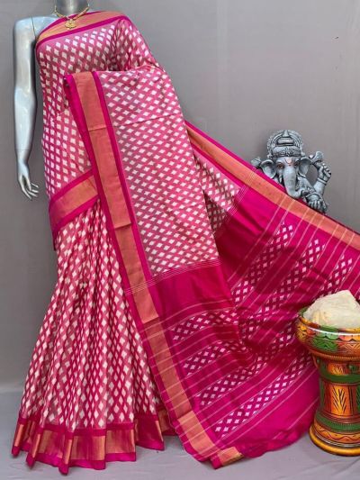 PSNTIDSS5N04TSDC08- Ikat silk saree
