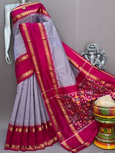 PSNTIDSS5N04TSDC09- Ikat silk saree