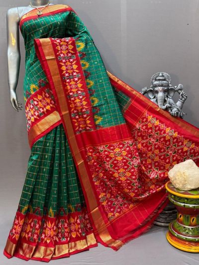 PSNTIDSS5N05NCCD15- Ikat silk saree