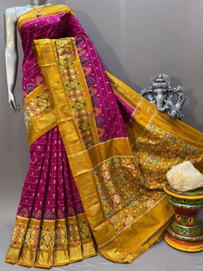 PSNTIDSS5N05NCCD16- Ikat silk saree