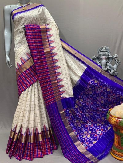 PSNTIDSS5N05NCCD21- Ikat silk saree