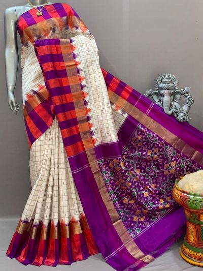 PSNTIDSS5N05NCCD22- Ikat silk saree