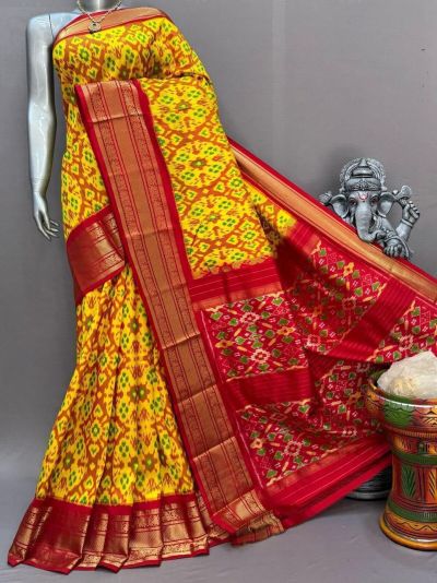 PSNTKBIP5M31CSDD23- Kanchi border Ikat silk saree