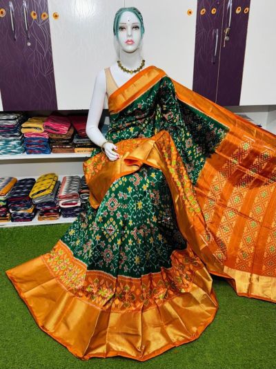 PSRGIDSS5A09BBCC22- Ikat silk saree