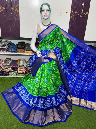 PSRGIDSS5A09BBCC23- Ikat silk saree
