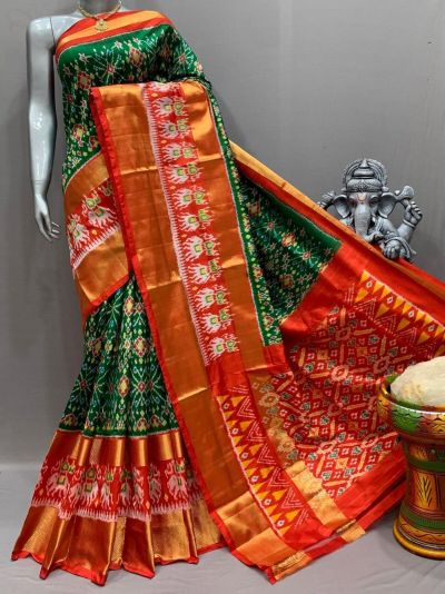 PSNTIDSS5A09NCDC02- Ikat silk saree