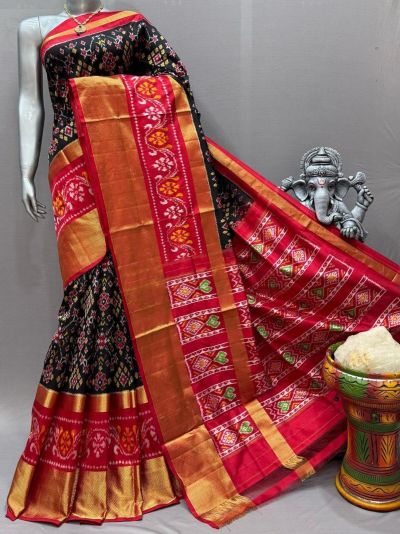 PSNTIDSS5A09NCDC14- Ikat silk saree