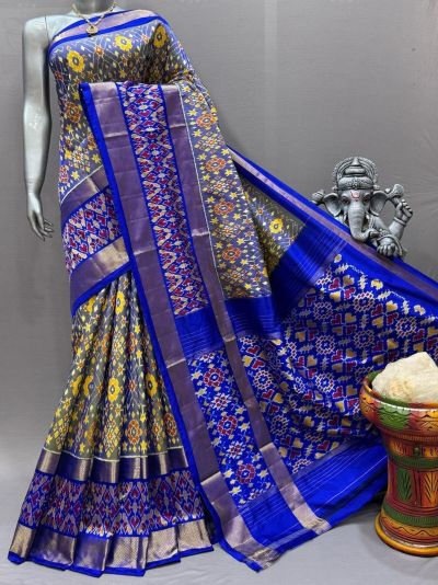PSNTIDSS5A09NCDC15- Ikat silk saree