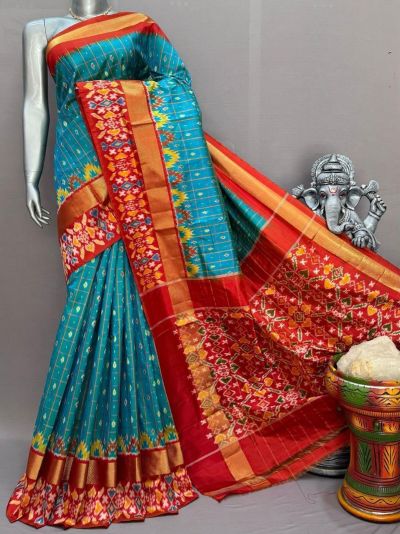 PSNTIDSS5A09NCDC22- Ikat silk saree