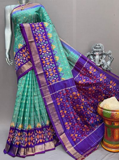 PSNTIDSS5A09NCDC26- Ikat silk saree