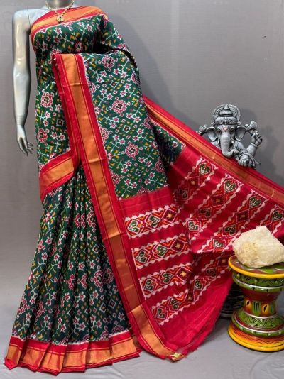 PSNTIDSS5A30BNCC11- Ikat silk saree