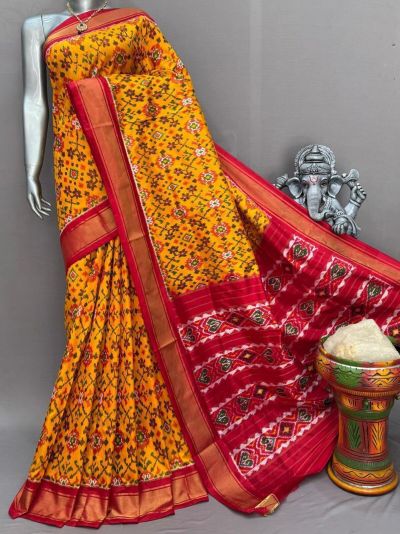 PSNTIDSS5A30BNCC28- Ikat silk saree