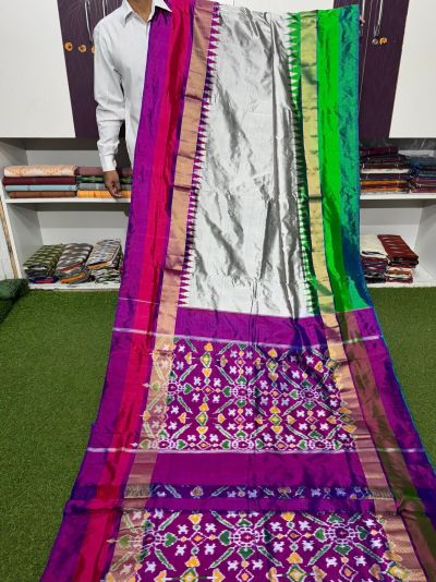 PSRGIDSS5Y03TZDD09- Ikat silk saree