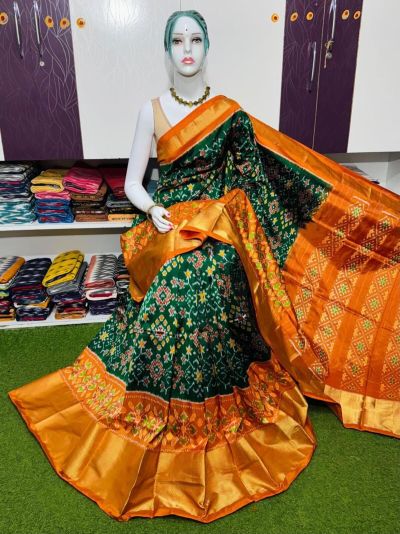 PSRGIDSS5Y09BBCD46- Ikat silk saree