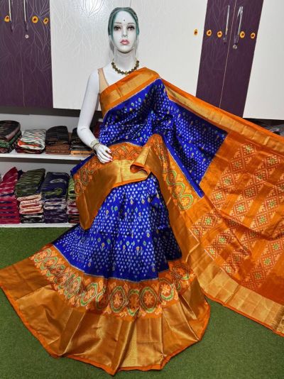 PSRGIDSS5Y20BBCC60- Ikat silk saree