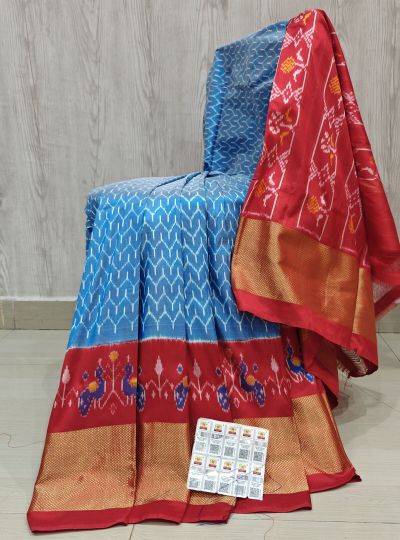 PSHLIDSS5Y04NCDD19- Ikat silk saree