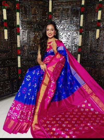 PWCKIDSS5A08XSCD38- Ikat silk saree