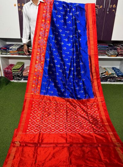 PGMRILWS5A07XZCD04- light weight Ikat silk saree