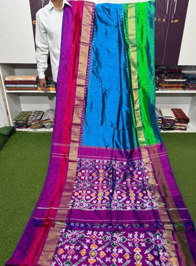 PSRGIDSS5Y03TZDD10- Ikat silk saree