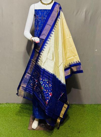 PSRGSDST5Y12FFCD47- Ikat Silk dupatta with Ikat sico top
