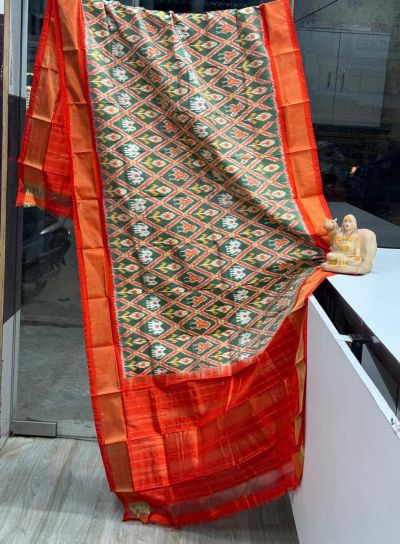 PSRGISDP5Y08ZNCD49- Ikat Silk dupatta
