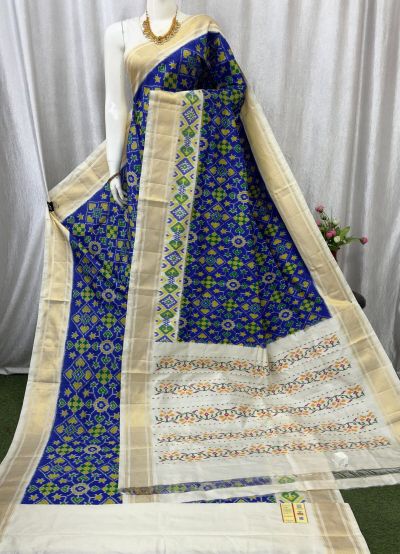 PASKIDSS5A06NCCD28- Ikat silk saree