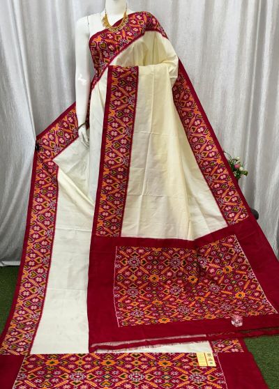 PASKIDSS5A07BBDC04- Ikat silk saree
