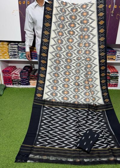 PSRGICTS5A07INCC12- Ikat cotton saree