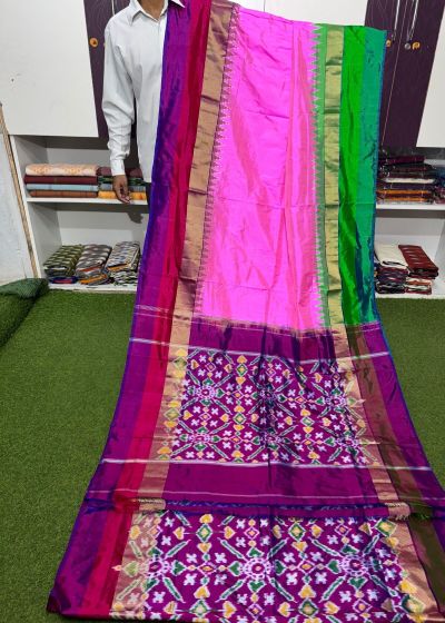 PSRGIDSS5Y03TZDD16- Ikat silk saree