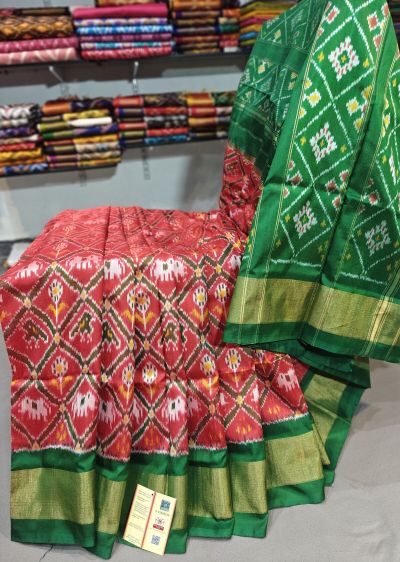 PGMRIDSS5Y06BICD03- Ikat silk saree