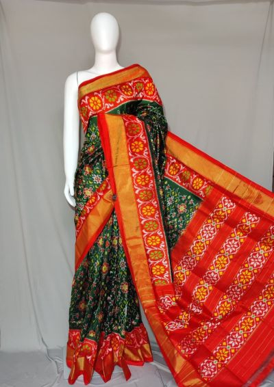 PDLSIDSS5Y12TSCD33- Ikat silk saree