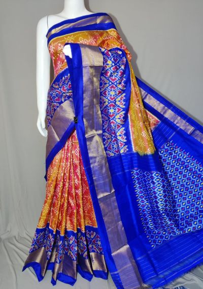 PDLSIDSS5Y11NDCC10- Ikat silk saree