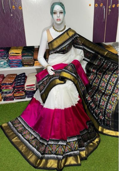 PSRGIDSS5Y03NSCC02- Ikat silk saree