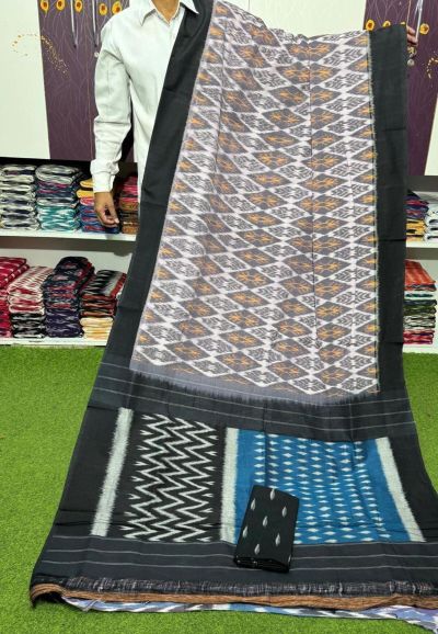 PSRGICTS5A07INCC13- Ikat cotton saree