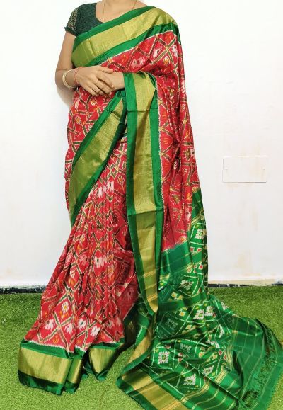 PGMRIDSS5A08BIDC05- Ikat silk saree