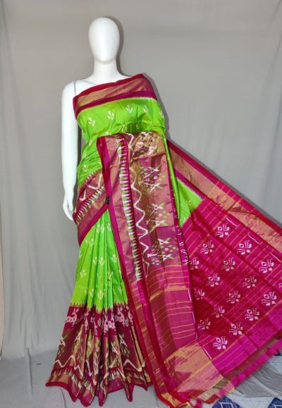 PDLSIDSS5Y12TSCD19- Ikat silk saree