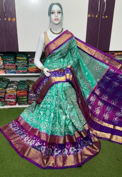 PSRGIDSS5Y09BBCD10- Ikat silk saree
